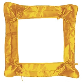 Подушка сублимационная с наволочкой (Золото) 32х32см