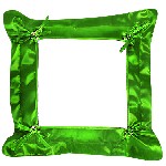 Подушка сублимационная с наволочкой (Зелёная) 32х32см