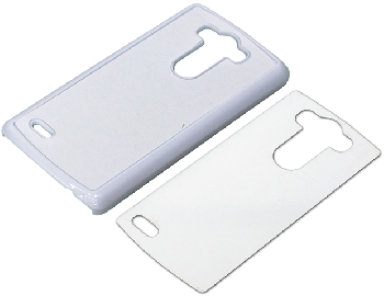 2D Чехол пластиковый для смартфона LG G3 белый (со вставкой под сублимацию)