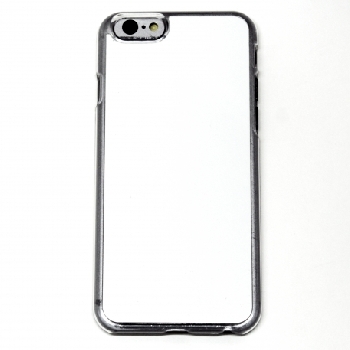 2D Чехол пластиковый для iphone 6 прозрачный (со вставкой под сублимацию)