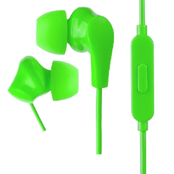 Гарнитура Perfeo ALPHA внутриканальные, с микрофоном,  Зеленые