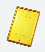 Фото-магнит прямоугольник бронзовый (25шт в упак.)  52х77 мм