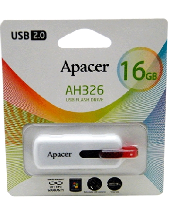 Flash Drive 16GB Apacer AH326 Белый