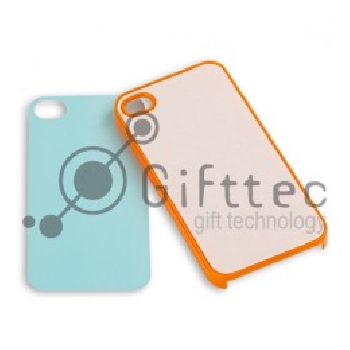 2D Чехол пластиковый для iphone 5/5s оранжевый (со вставкой под сублимацию)