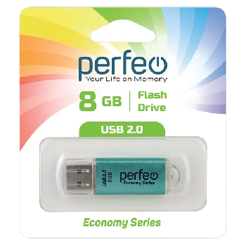 Flash Drive 8GB Perfeo E01 Green
