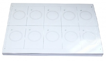 Инлей лист А4 белый с б/к RF-чипом EM4100 (100л)