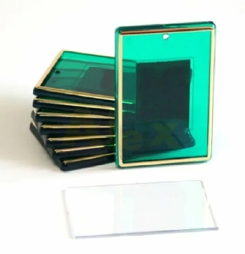 Фото-магнит прямоугольник тисн зеленый (25шт в упак.) 52х77мм