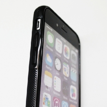 2D Чехол силиконовый для iphone 6 черный (со вставкой под сублимацию)