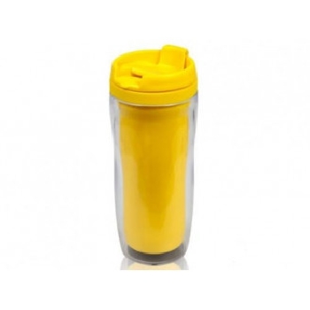 Термостакан пластик для полиг вставки 350мл Желтый