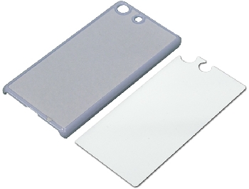 2D Чехол пластиковый для смартфона Sony Xperia M5 белый (со вставкой под сублимацию)