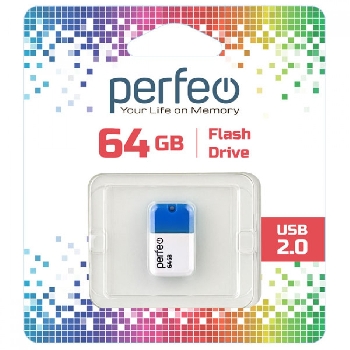 Flash Drive 64GB Perfeo M04 Blue