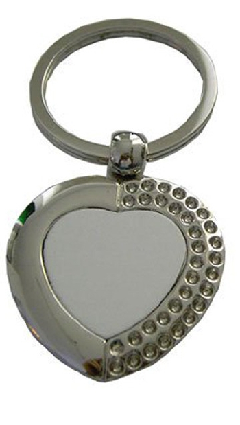 Брелок для ключей металлический Сердце (055)