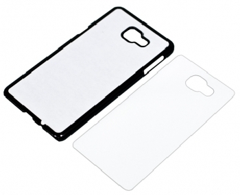 2D Чехол пластиковый для Samsung А9 черный (со вставкой под сублимацию)