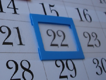 Календарные курсоры (100шт) 1 размер, 29-33см синие