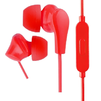 Гарнитура Perfeo ALPHA внутриканальные, с микрофоном,  Красные