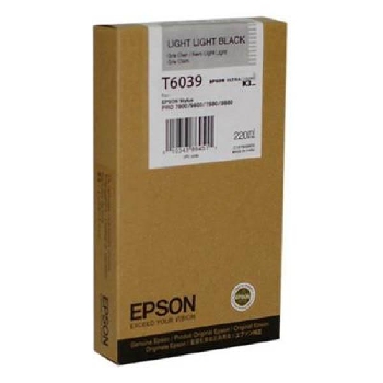 Картридж для широкоформатного плоттера Epson Stylus PRO 7880/9880/7880/9800 C13T603900 Light Light Black T6039 220мл