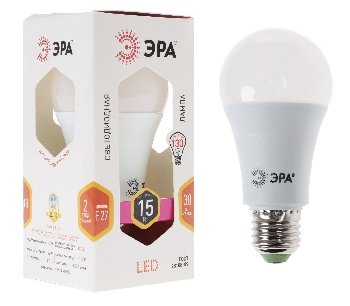 Лампа светодиодная ЭРА LED smd A60-15w-827-E27