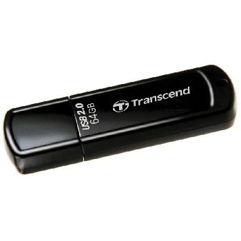 Flash Drive 64GB Transcend JetFlash 350, USB 2.0, Черный TS64GJF350