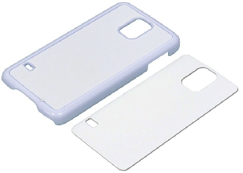 2D Чехол пластиковый для Samsung Galaxy S5 белый (со вставкой под сублимацию)